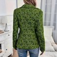 thumbnail image 4 of Women's Dressy Lapel Collar Vintage Floral Blazers | Business Casual Long Sleeve Suit Jacket with Faux Flap Pockets Button Closure Fall Office Outfits, 4 of 4