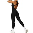 thumbnail image 5 of Baozhu Women's Yoga One Piece Tank Tops Long/Short Rompers U Neck Sleeveless Exercise Jumpsuits Tummy Control Sport Rompers S-L, 5 of 8