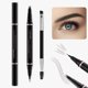 thumbnail image 2 of Kit De Maquillaje De Lápiz De Cejas Con Lápiz De Cejas Microblading 2 En 1 Resistente Al Agua, Pomada De Cejas, Delineador De Ojos Y Cepillo De Cejas De Doble Punta, Kit De Lápiz De Cejas Para Cejas N, 2 of 5
