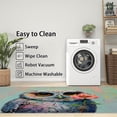 thumbnail image 3 of 4x5 Rug, Owl Rug Washable Non Slip Soft for Living Room Bedroom, Cute Cartoon Bird Area Rug, Girls Floral Animal Carpet, Owl Home Decor & Gifts, 3 of 7
