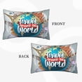 thumbnail image 4 of EasygdpTravel Around The World Polyester Fiber Double-Sided Pillowcase,Super Soft,Comfortable And Luxurious Pillowcase,Not Easy To Break Or Deform- 20"X30", 4 of 9