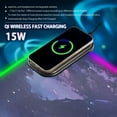 thumbnail image 2 of Wireless Charging Mouse Pad Large RGB Gaming Desk Mat 13 Light Modes Mousepad 31.5x11.8 Whale in Underwater World, 2 of 6