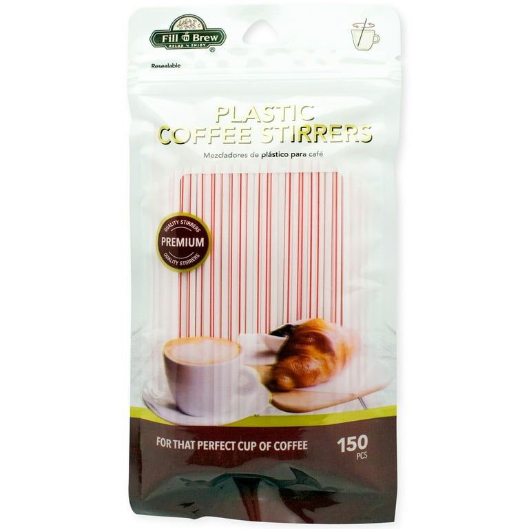 Fill 'n Brew Plastic Coffee Stirrers (150 count per pack)