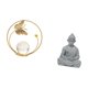 thumbnail image 5 of Escultura de metal con forma de bola de cristal, adorno, estatua, soporte para pasillo, chimenea, dormitorio, sala de estar, oficina, figura de Buda m, 5 of 8