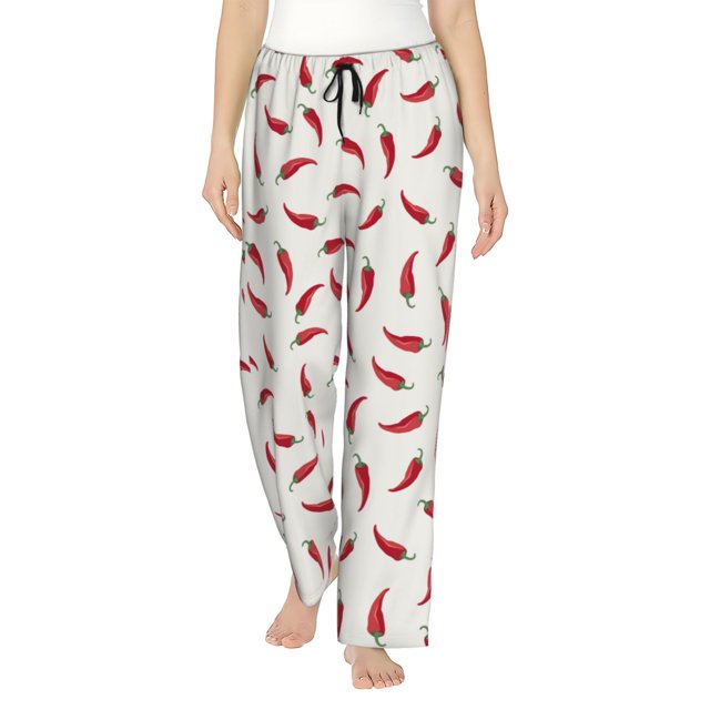 Balery Chili Pantalones de pijama para mujer, pijamas ultraligeros, pantalones de estar por casa-Small
