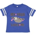 thumbnail image 3 of Inktastic My Yaya Loves Me Sloth Girls Toddler T-Shirt, 3 of 5