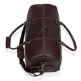 thumbnail image 3 of Leather Travel Bag ,Weekender Overnight Bag Leather Large Carry On Bag Travel Tote Duffel Bag for Men & Women (Dark Brown), 3 of 5