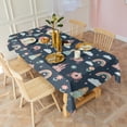 thumbnail image 4 of Dark Blue Princess Castle Carriage Pattern Rectangle Tablecloth 60"x102",Waterproof Polyester Rectangle Table Cloth, Wipeable Spillproof Polyester Tablecloth for Dining, Camping, Indoor and Outdoor, 4 of 6