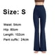 thumbnail image 2 of Pantalones de yoga acampanados para mujer, pantalones de cintura alta con realce de glúteos y pierna ancha, pantalones deportivos micro Lama fitness - azul oscuro 624, 2 of 5