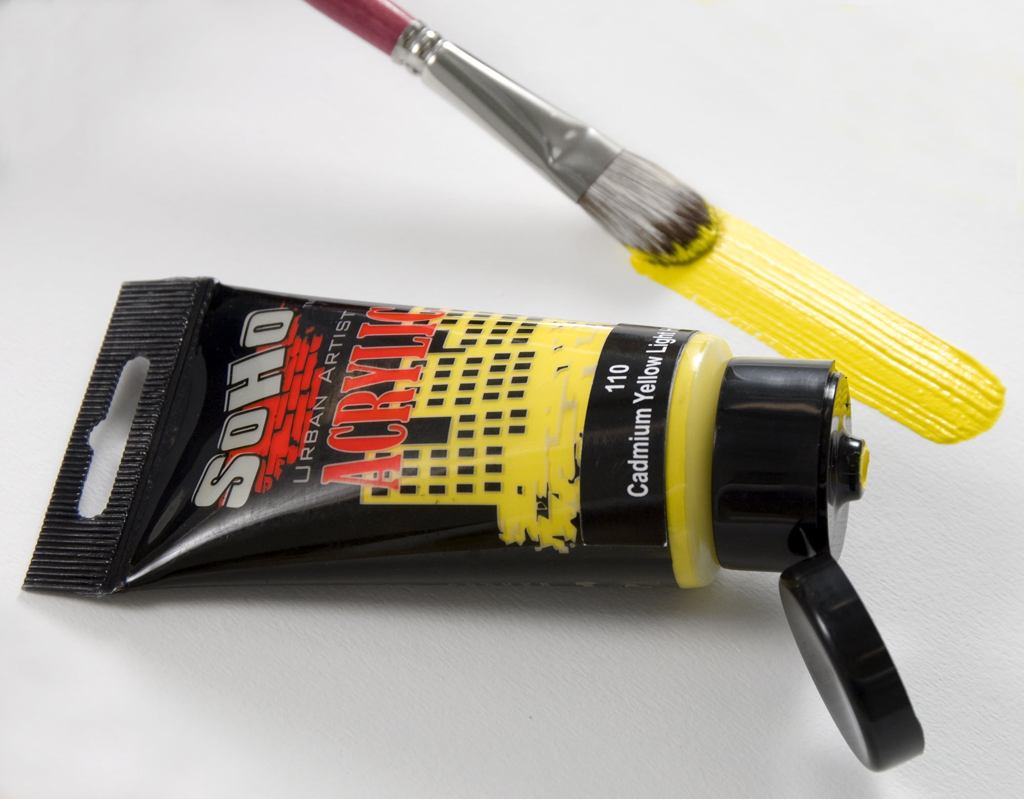 SoHo Urban Artist Heavy Body Acrylic Paint - Set of 6 - 250mL - Fluorescent - Thick, Rich Color, Excellent Coverage, Professional Quality - Artists Acrylic Paint
