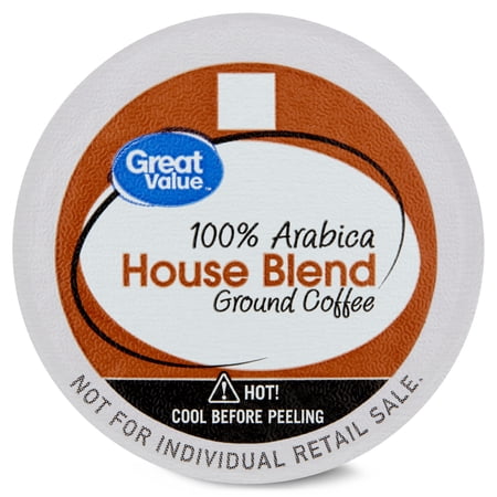 Great Value 100% Arabica House Blend Medium Roast Coffee Pods, 12 Ct - Image 4