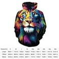 thumbnail image 2 of Animals Lion Tiger Men's Women New Sweatshirt Hoodie Men's Plus Size Sweatshirt Hooded Sweatshirt 3d Printed Street Men's Cloth, 2 of 6