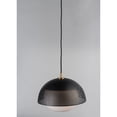 thumbnail image 2 of Maxim 10082WTBKSBR 14 in. Perf One-Light Single Pendant Ceiling Light, Black & Satin Brass, 2 of 5