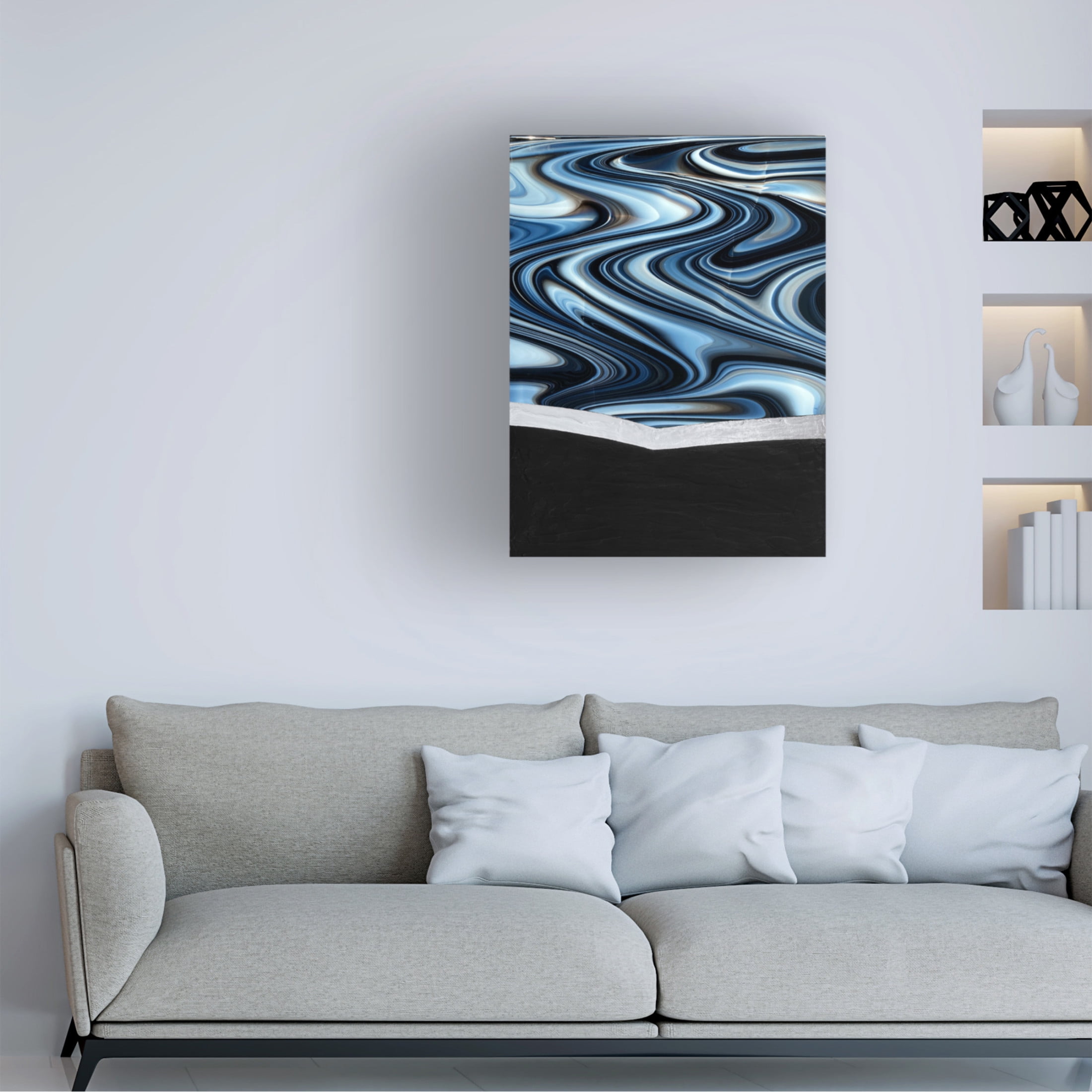 Trademark Fine Art Alyson Storms  Nebula Glass Canvas Wall Art