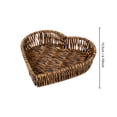 thumbnail image 2 of Heart-Shaped Woven Storage Basket for Stylish Decorative Home Organization and Versatile Desktop Storage Nursery Decor Aesthetic Handmade Gift Bin 6 Inch, 2 of 5