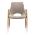 thumbnail image 6 of Desi Dining Chair Beige & Gold Dining Chair, Modern Style, Plush and durable faux leather fabric, Plywood, Indoor Dining, 6 of 10
