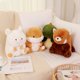 thumbnail image 4 of Peluche de perezoso para bebé de Ferry suave, juguete de peluche Kawaii enrollable, Panda rojo, Mapache, Alpaca, Hámster, Dinosaurio, Koala, muñeco apacible y tierno, 4 of 5