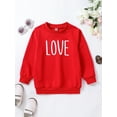 thumbnail image 2 of Bagilaanoe Little Girl Boy Casual Sweatshirt Long Sleeve Letter Print Pullover 2T 3T 4T 5T 6T 7T Kids Loose Tee Tops, 2 of 9