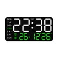 thumbnail image 1 of Reloj despertador Digital, relojes eléctricos, atenuador de 12/24H, reloj de pared versátil, Reloj de escritorio Digital LED para dormitorio, oficina, con ., 1 of 8