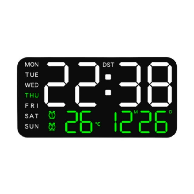Reloj despertador Digital, relojes eléctricos, atenuador de 12/24H, reloj de pared versátil, Reloj de escritorio Digital LED para dormitorio, oficina, con .
