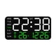 thumbnail image 1 of Reloj despertador Digital, relojes eléctricos, atenuador de 12/24H, reloj de pared versátil, Reloj de escritorio Digital LED para dormitorio, oficina, con ., 1 of 8
