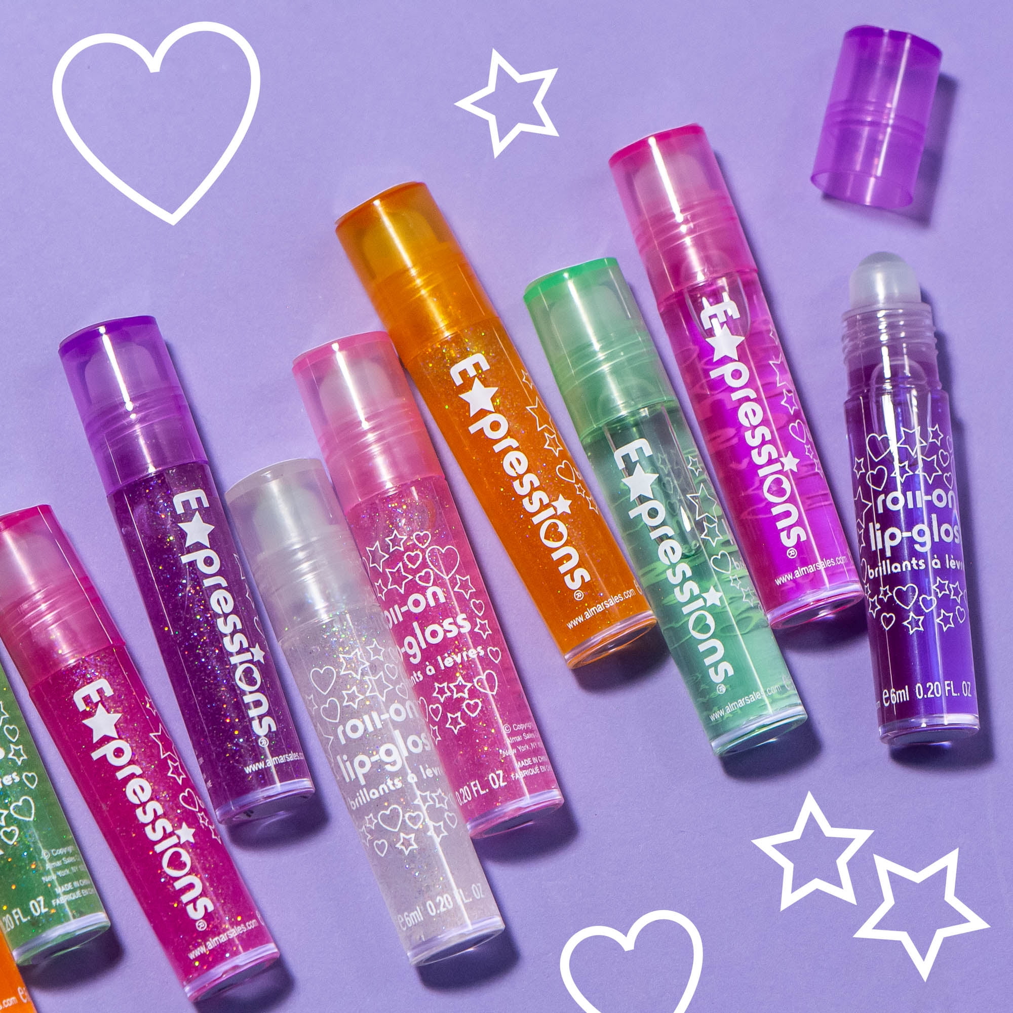 Expressions Flavored Lip Gloss Set, 12 pc