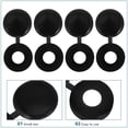 thumbnail image 3 of DEEPCRAFF 100Ud Tapas Negras Plásticas Para Tornillos Protección Duradera Y Decorativo Sin Herramientas, 3 of 8