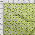 thumbnail image 3 of oneOone Georgette Viscose Lime Fabric Leaves & Clover Craft Projects Decor Fabric Printed By The Yard 42 Inch Wide, 3 of 5