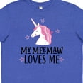 thumbnail image 4 of Inktastic My Meemaw Loves Me Unicorn Youth T-Shirt, 4 of 5