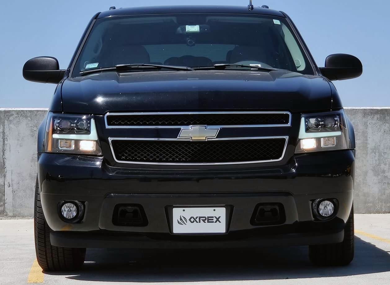 AlphaRex 07-14 Chevrolet Tahoe/Suburban/07-13 Avalanche MK II PRO-Series Halogen Projector Headlights Chrome