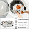 thumbnail image 6 of Luxury Fuzzy Halloween Blanket Pumpkin Ghosts Bat Spider Web Cat Maple Leaf Throw Blanket for Couch Lightweight Cozy Soft and Warm Plush Throws Blankets for Sofa Bed Living Room in Fall 40"x30", 6 of 6