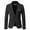 08Black, variant on guisaled Mens Slim Fit Blazer Notched Lapel One Button Tuxedo Jackets Casual Trendy Winfproof Suit Coat for Prom Wedding Party Dinner