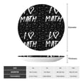 thumbnail image 2 of Picia I love Math Pattern Bone China Decorative Plate – Wall Decor with Stand and Adhesive, Elegant Ornament for Living Room, Office, or Entryway-6in, 2 of 6