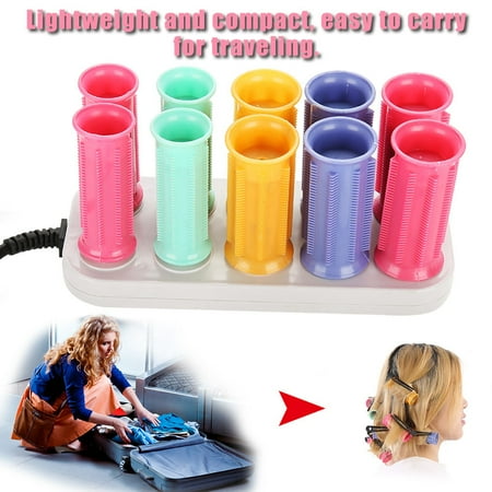 HURRISE Professional Electric Heated Roller Curling Roll Hair Tube Hair ...