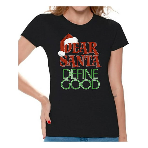 santa define good shirt