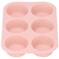 thumbnail image 2 of Molde de silicona para hornear DIY, molde para pudín de Chocolate y pastel, accesorio para herramienta para hornear (rosa oscuro), 2 of 5