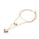 thumbnail image 5 of Collar colgante ANGGREK de corazón Dorado, 5 of 8