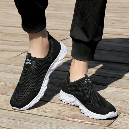 

Quealent Mens Slip On Shoes Men s Black Canvas Sneaker Low Top Classic Fashion Shoes with Soft Insole Causal Dress Shoes for Men Comfortable Walking Shoes Black 10