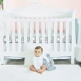 thumbnail image 3 of Everyday Kids 7 Pack White Long Sleeve Baby Bodysuits for Boys and Girls, 3 of 5