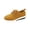 Yellow, variant on EKVAHL Orthopedic Dress Shoes for Women Lace Up Platform Casual Shoes, Soft Upper Comfort Walking Sneakers, Lightweight Non Slip Wedge Sole Daily Oxford Shoes