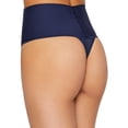 thumbnail image 2 of Maidenform Womens Shaping Thong with Cool Comfort, XL, Navy, 2 of 2