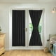 thumbnail image 1 of Cortinas de 2 paneles para puerta con bolsillo para barra, cortinas con ojales de privacidad Tomshoo  Negro, 1 of 7