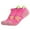 Pink, variant on WREESH Women's Casual Towel Bottom Running Socks, Slip Combed Sweat Absorbing Breathable Ankle Socks for Sports and Hiking Blue