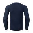 thumbnail image 4 of Thermal Underwear Set for Men, Winter Gift Hunting Gear Sport Base Layer Bottom Top, Men Compression Quick Drying Warm Base Layer for Winter Skiing Hunting Navy Blue 4XL, 4 of 8