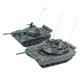thumbnail image 1 of 2 piezas, escala 1:72, modelo de tanque pesado, tanque ligero, juguete en miniatura para niños verde, 1 of 8