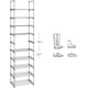 thumbnail image 4 of Zapatero SONGMICS, metal, 10 niveles, diseño personalizable, gris, 4 of 7