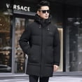 thumbnail image 4 of Chaqueta larga de invierno para hombre, chaquetas con capucha de marca de invierno para hombre, chaqueta de invierno con relleno de plumón de pato para hombre, novedad en abrigos de plumón, 4 of 5