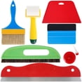 thumbnail image 2 of Adifare Wallpaper Smoothing Tool Kit Plastic Wallpaper Tool Set Reusable Wallpaper Paste Kit with Squeegee Smoother Seam Roller and Nylon Brush for Wallpaper Glass Film, 2 of 6