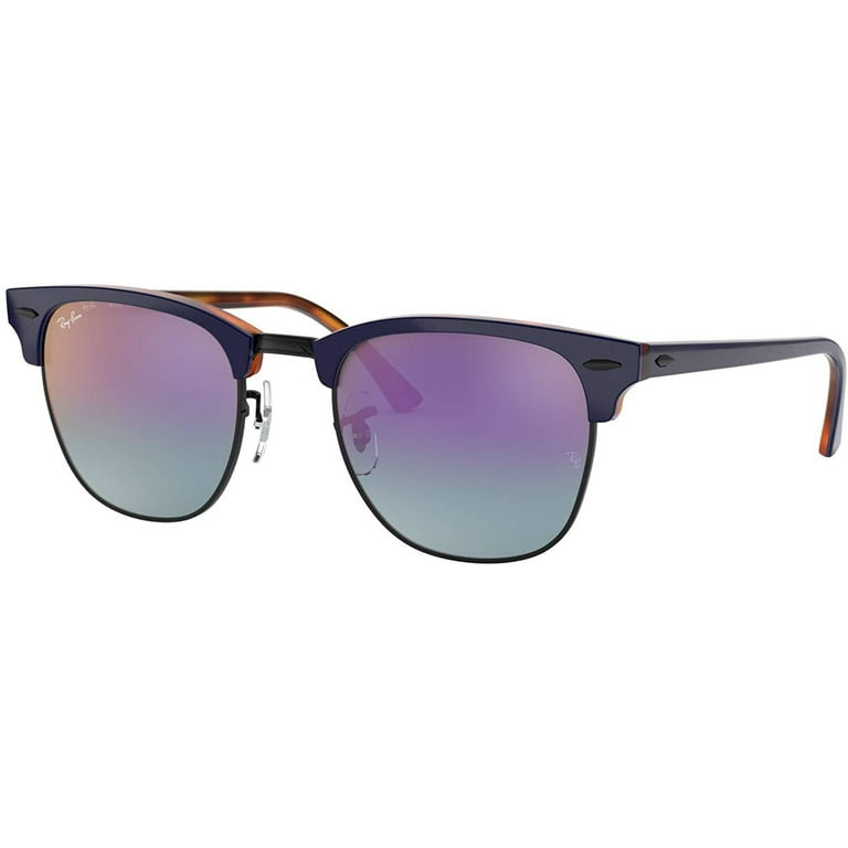 Ray-Ban Rb3016f Clubmaster Asian Fit Square Sunglasses - Walmart.com