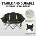 Kingcamp Loveseat Outdoor Double Camping Chair for Adults, Oversized